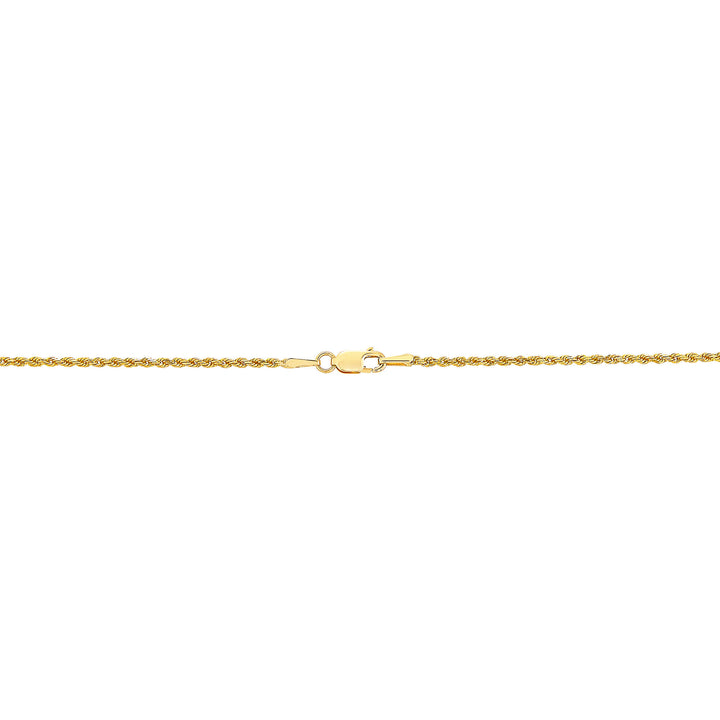 Solid Glitter Rope Chain in 14K Yellow Gold, 1.6MM, 22"