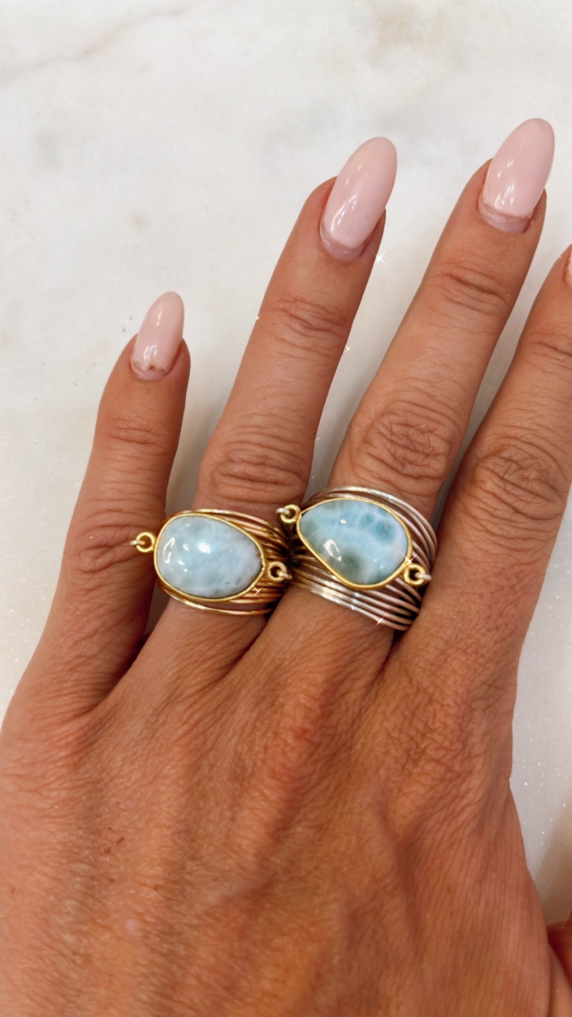 Torrey Ring in Larimar