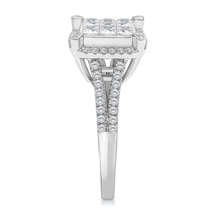 Composite Diamond Engagement Ring in 10K White Gold (1 ct. tw.)