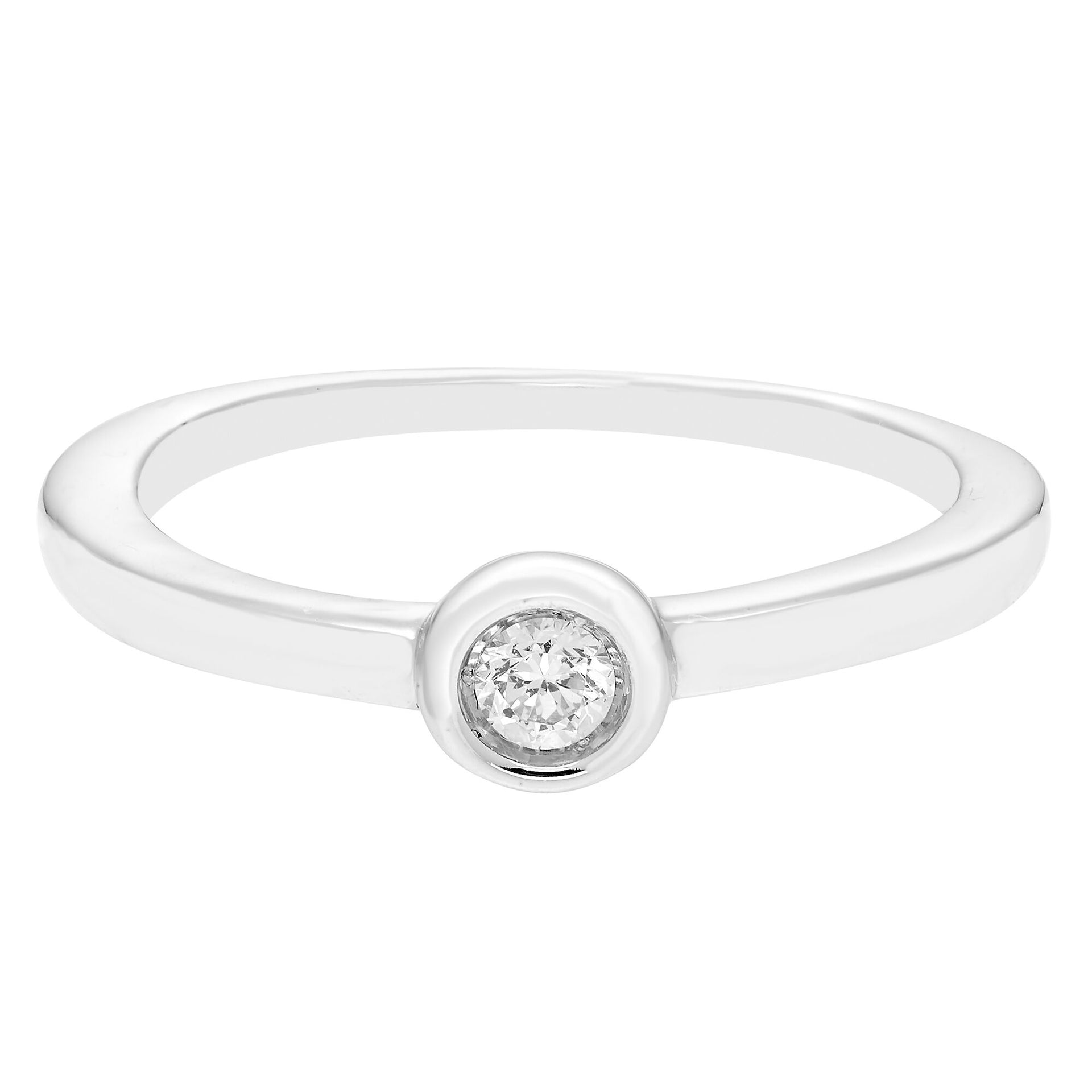 Diamond Promise Ring in 10K White Gold (1/10 ct.)