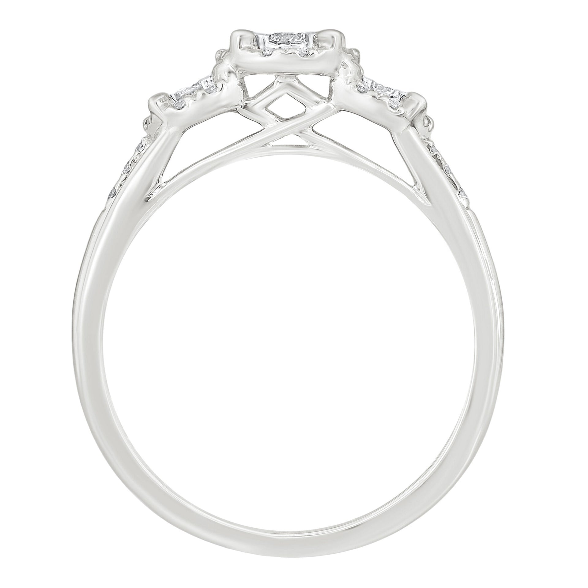 Diamond Ring in 10K White Gold (1/4 ct. tw.)