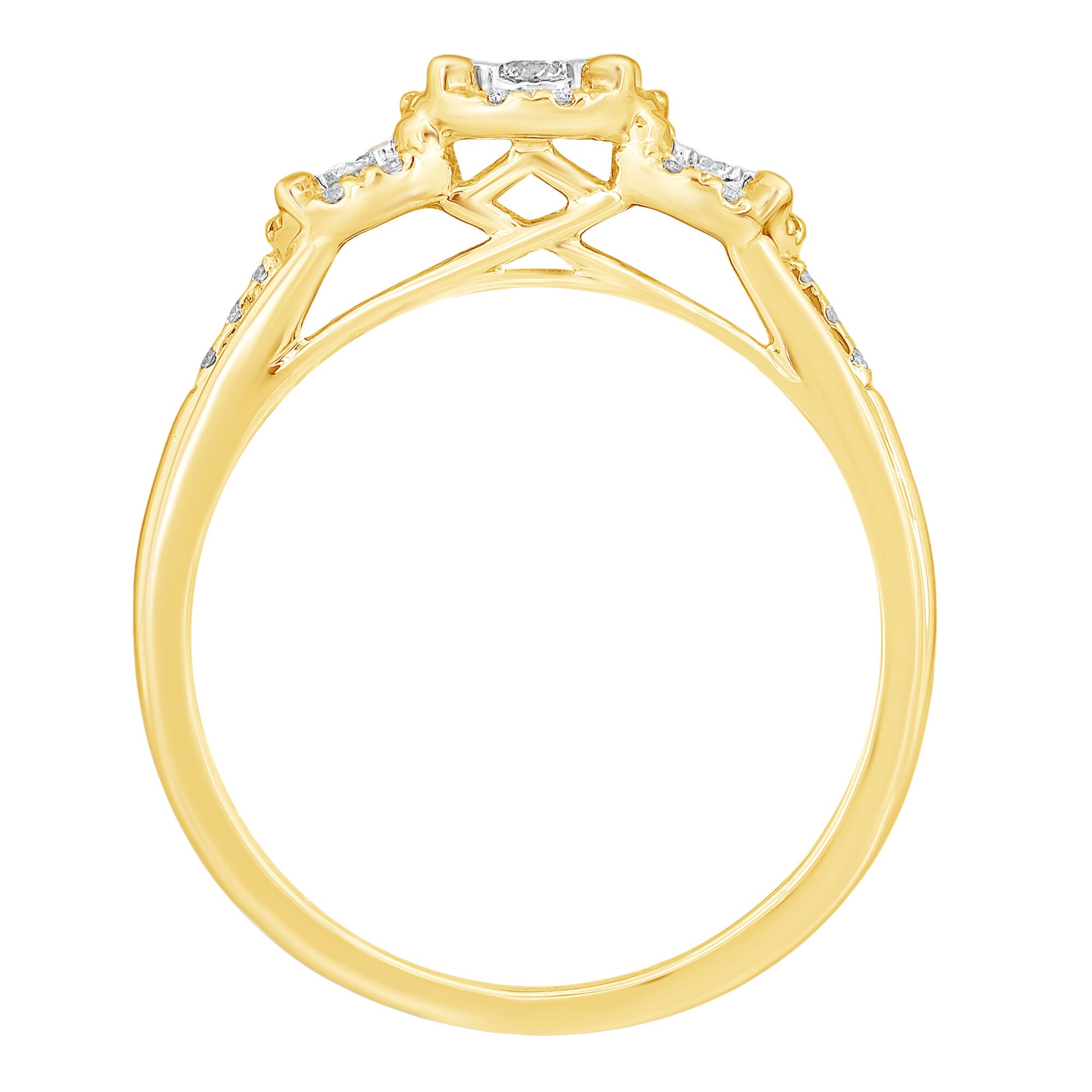 Diamond Ring in 10K Yellow Gold (1/4 ct. tw.)