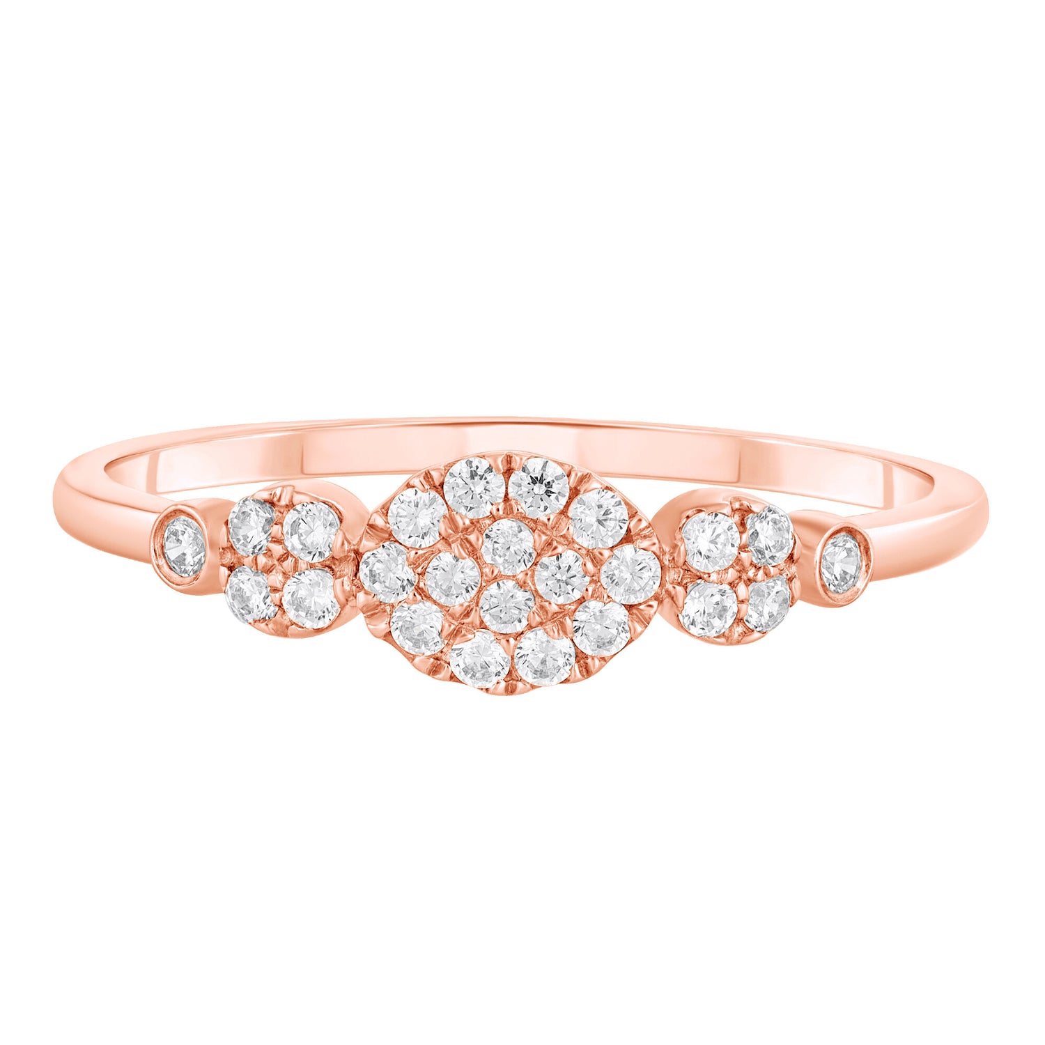 Diamond Ring in 10K Rose Gold (1/5 ct. tw.)