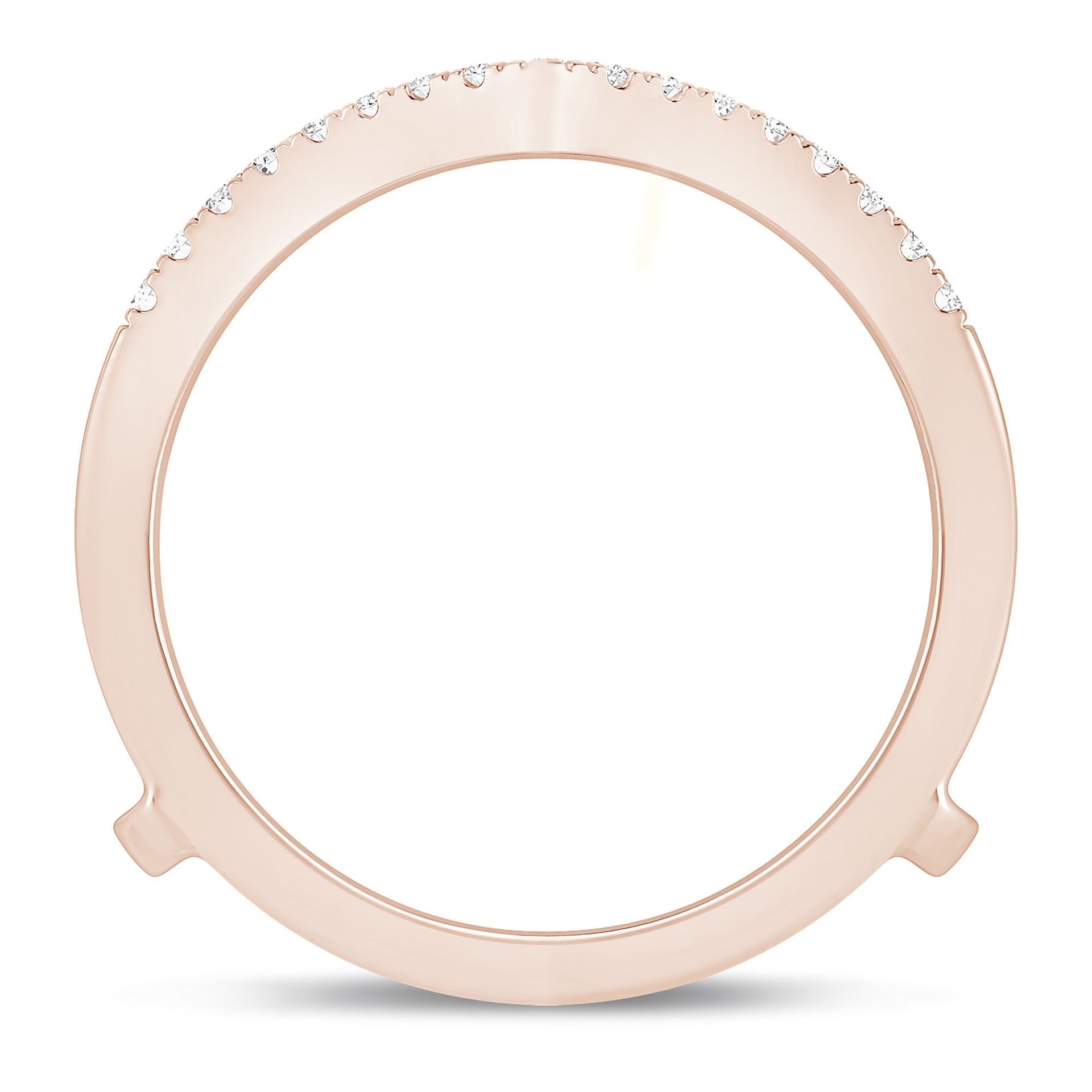 Diamond Chevron Insert in 10K Rose Gold (1/5 ct. tw.)