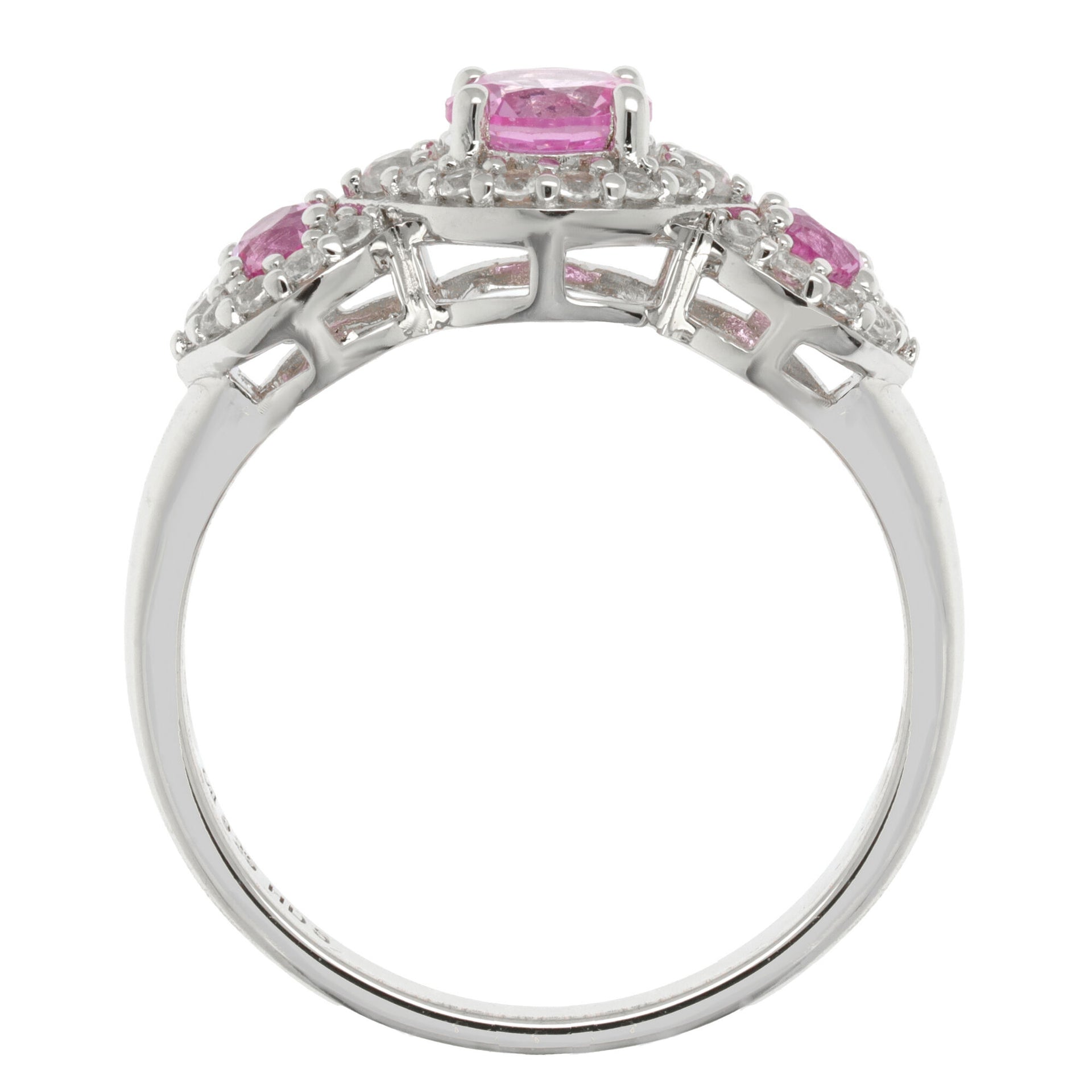 Lab-Created Multi-Gemstone Ring in Sterling Silver