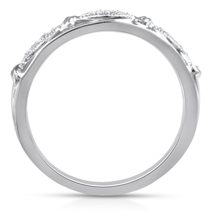 Diamond Accent Band in 10K White Gold