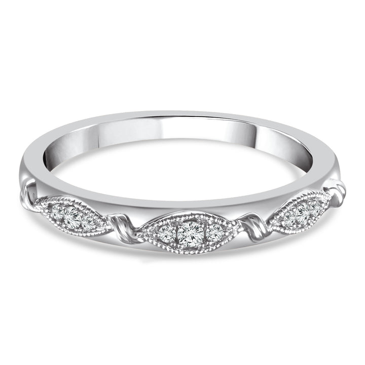 Diamond Accent Band in 10K White Gold