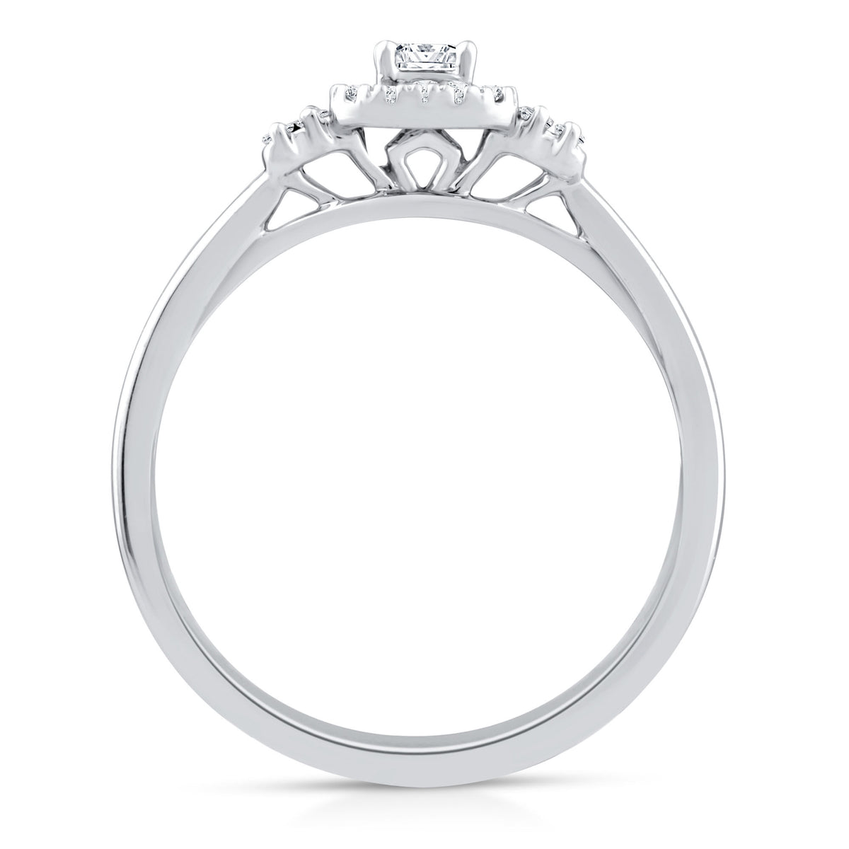 Princess-Cut Diamond Promise Ring in 10K White Gold (1/5 ct. tw.)