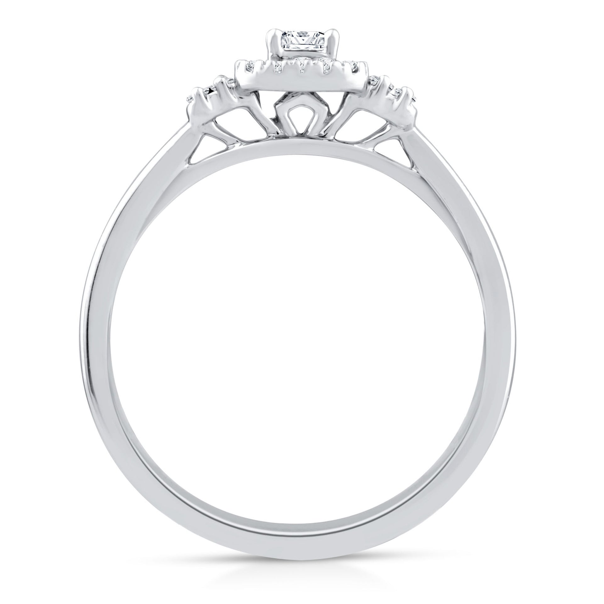 Princess-Cut Diamond Promise Ring in 10K White Gold (1/5 ct. tw.)