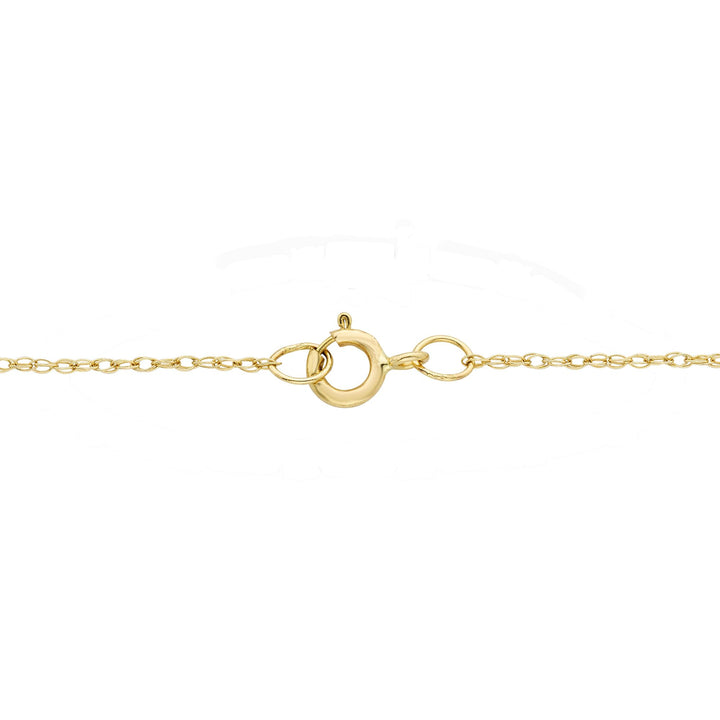 Diamond Heart Cross Pendant in 10K Yellow Gold (1/10 ct. tw.)