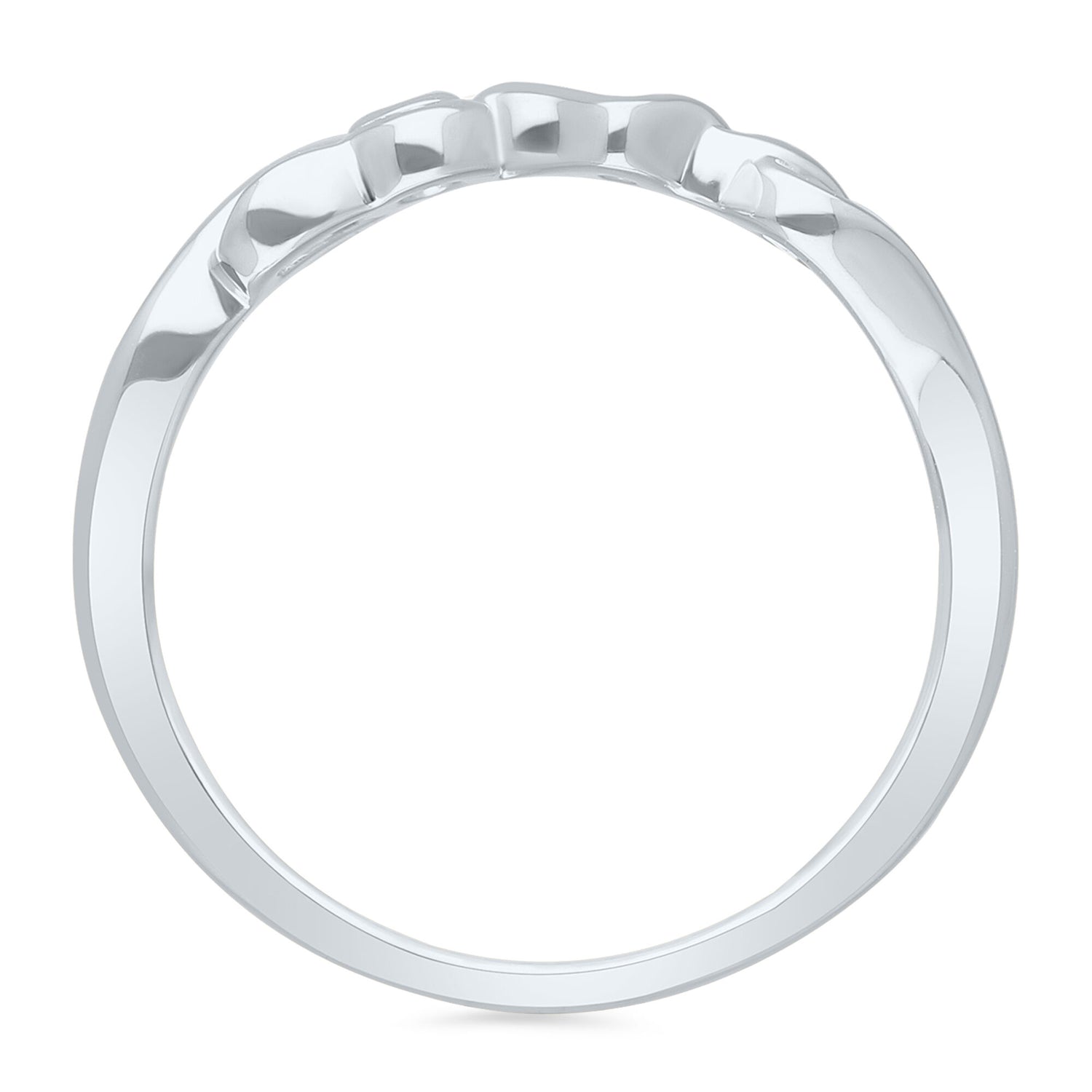 Diamond Accent Love Script Ring in Sterling Silver