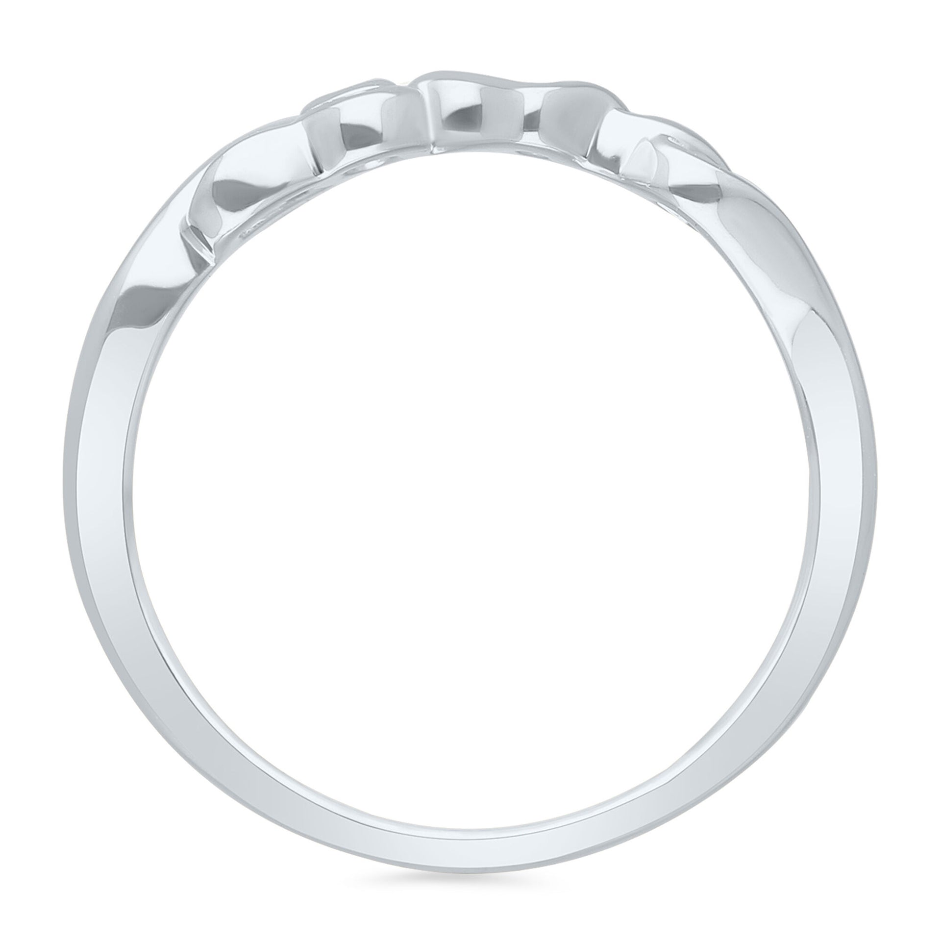 Diamond Accent Love Script Ring in Sterling Silver