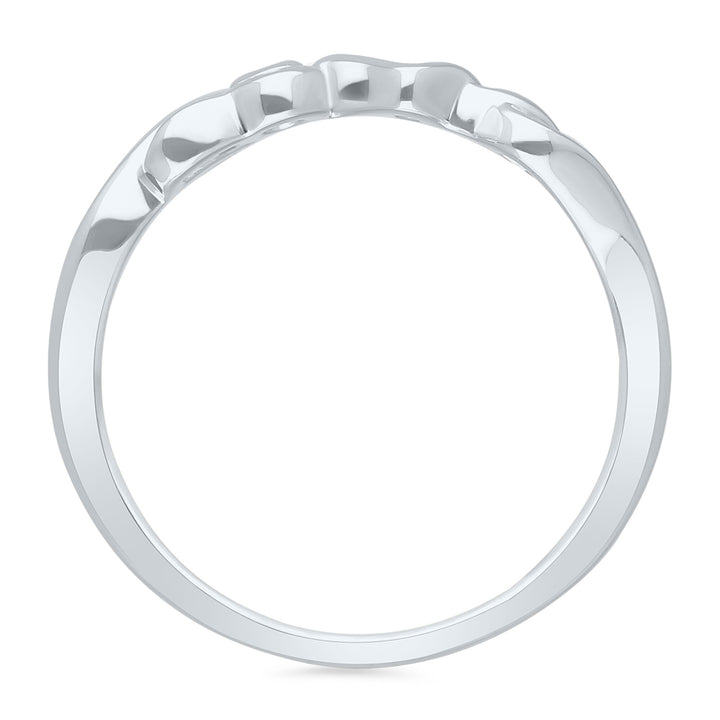 Diamond Accent Love Script Ring in Sterling Silver