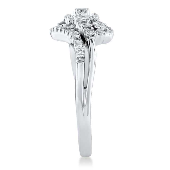 Diamond Ring in 10K White Gold (3/8 ct. tw.)