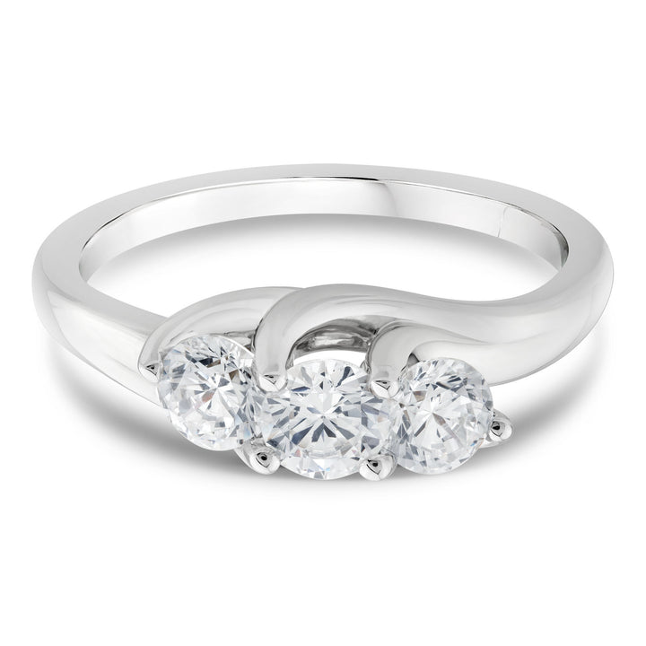 Lab Grown Diamond Engagement Ring in 10K White Gold (1 ct. tw.)