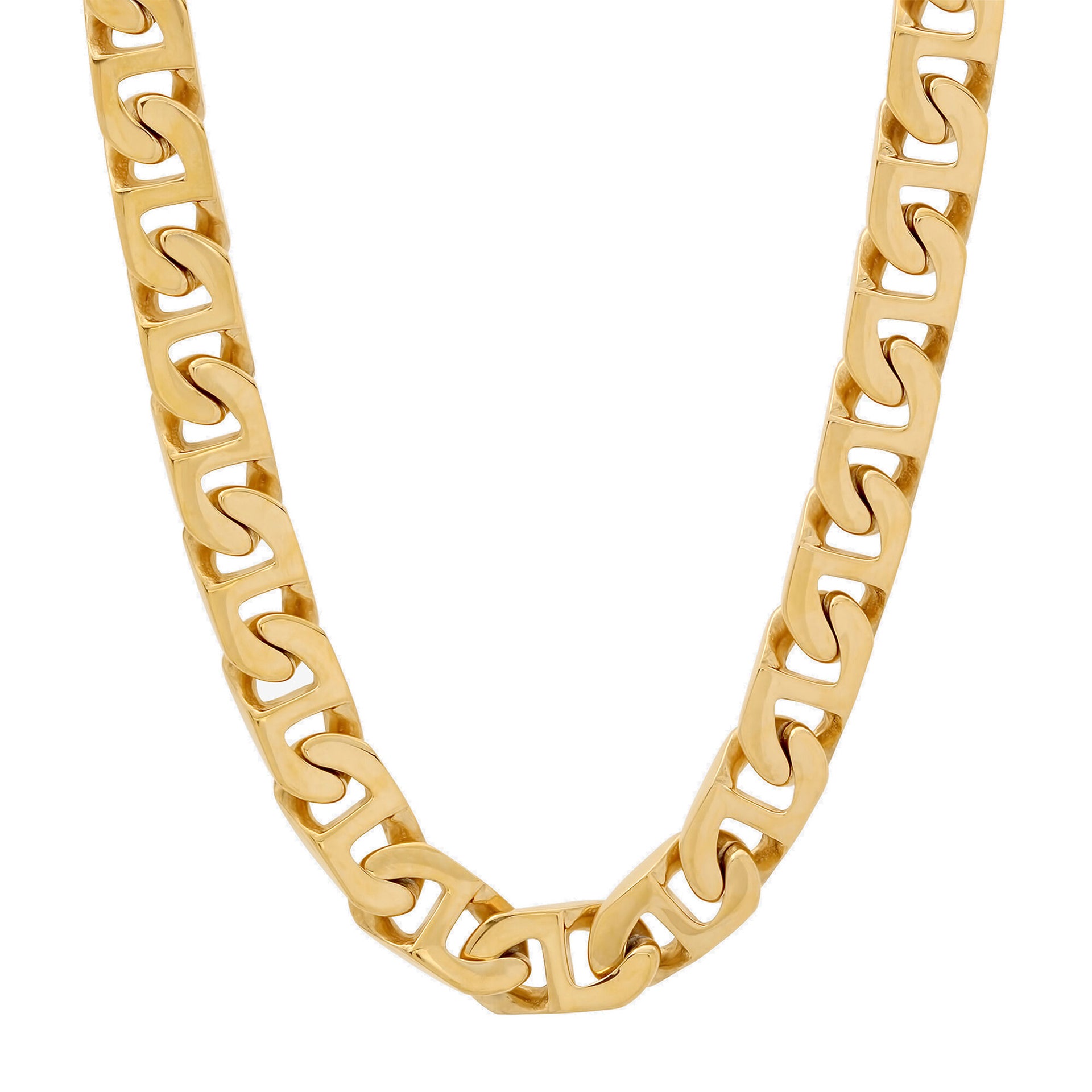 Mariner Link Chain in Yellow Ion-Plated Stainless Steel, 6.5MM, 24”