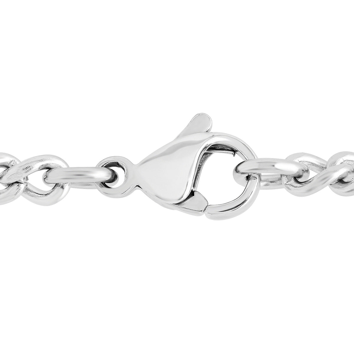 Diamond Cross Pendant in Stainless Steel and Yellow Ion-Plated Stainless Steel