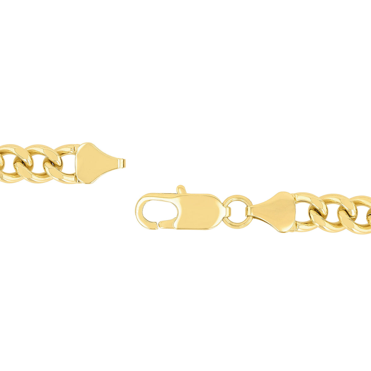 Curb Link Bracelet in Yellow Ion-Plated Stainless Steel, 10mm, 8.75"