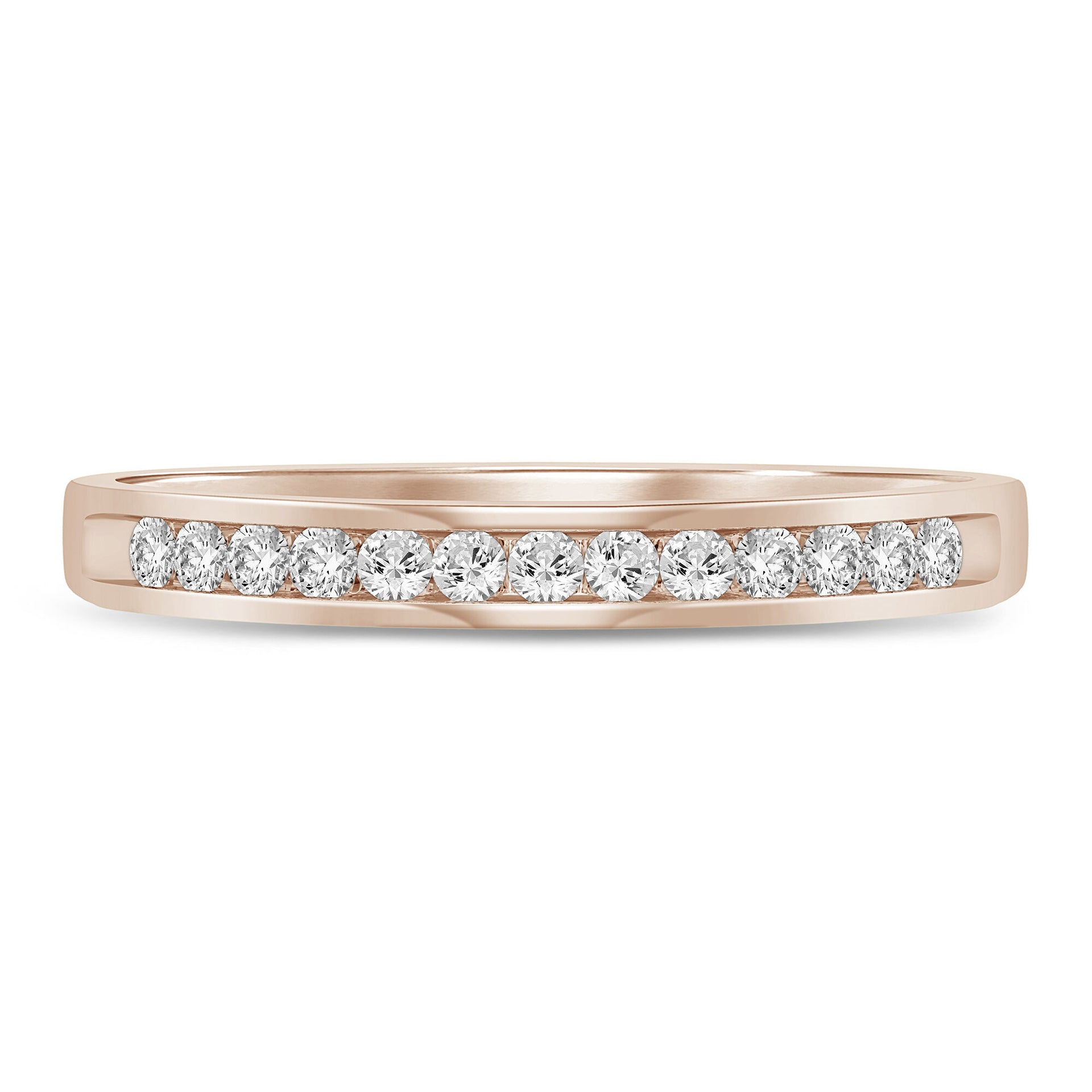 Diamond Wedding Band in 14K Rose Gold (1/7 ct. tw.)