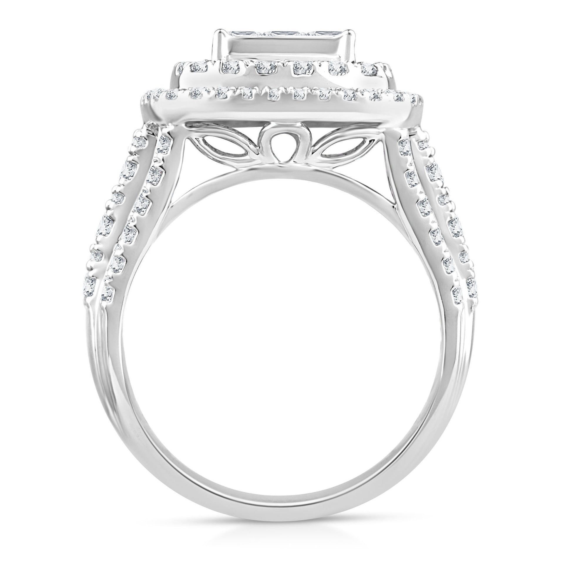 Composite Diamond Engagement Ring in 10K White Gold (2 ct. tw.)