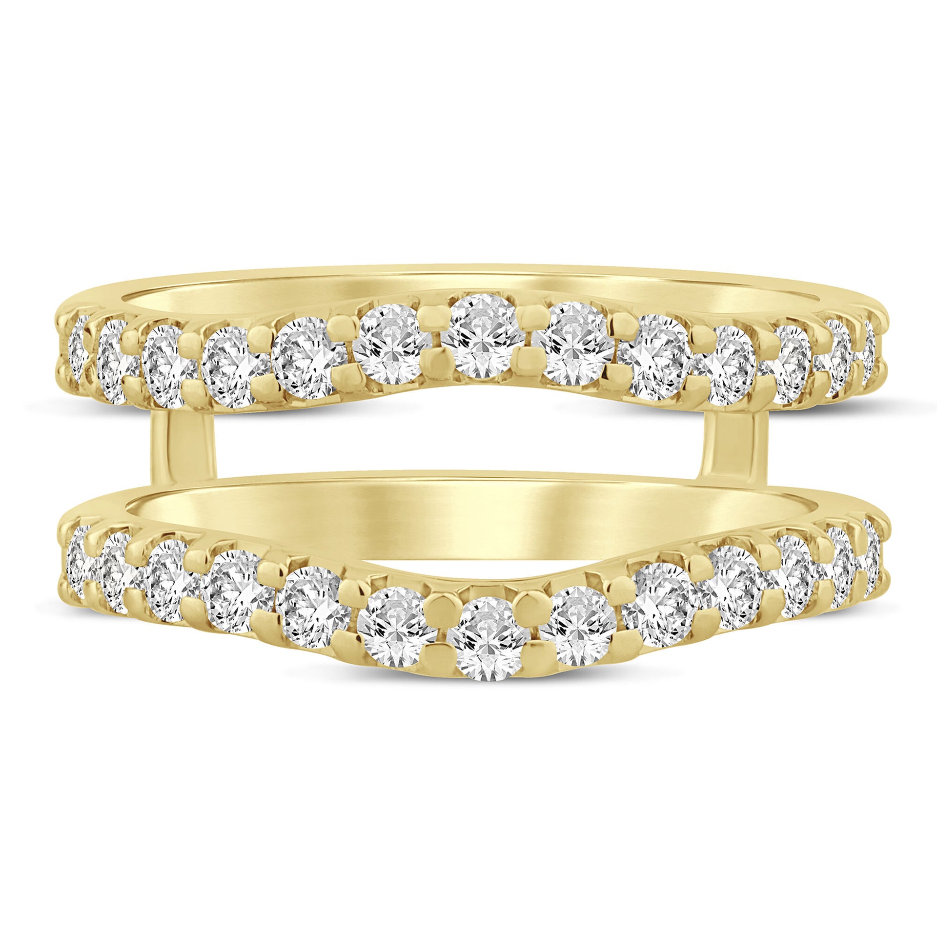 Diamond Chevron Insert in 14K Yellow Gold