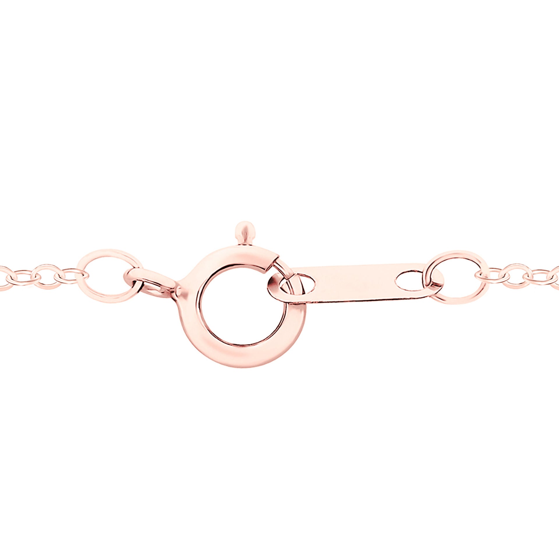 Three-Stone Diamond Accent Necklace in 10K Rose Gold