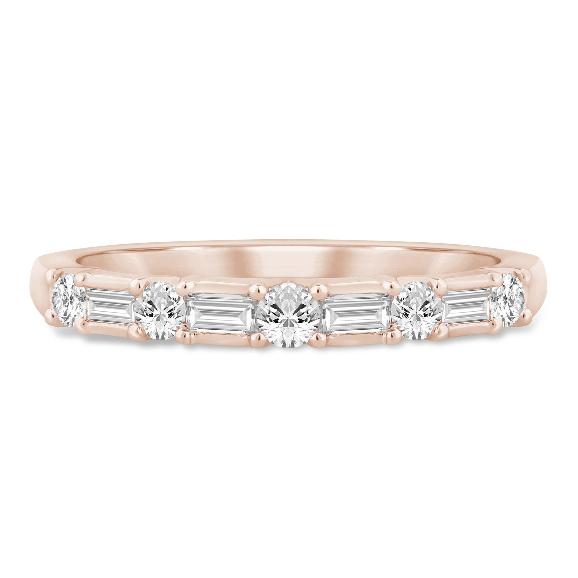 3/8 ct. tw. Diamond Anniversary Band in 14K Rose Gold