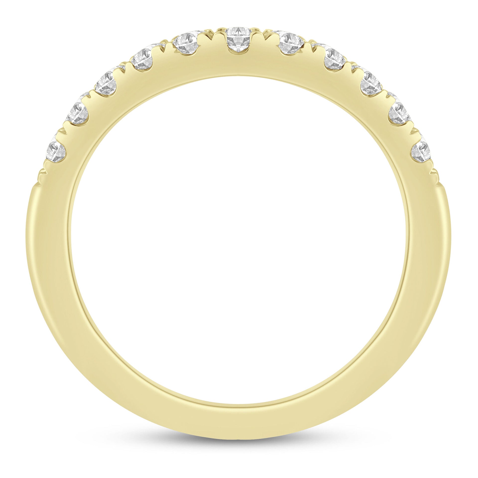Diamond Contour Band in 14K Yellow Gold (1/2 ct. tw.)