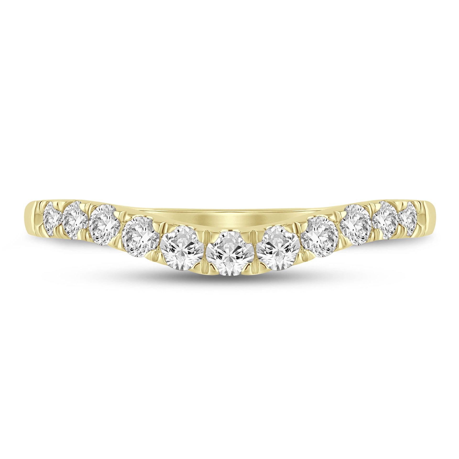 Diamond Contour Band in 14K Yellow Gold (1/2 ct. tw.)