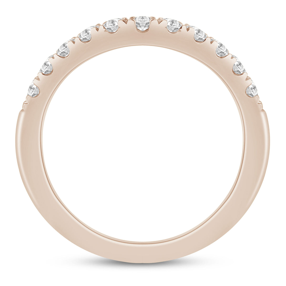 Diamond Contour Band in 14K Rose Gold (1/2 ct. tw.)