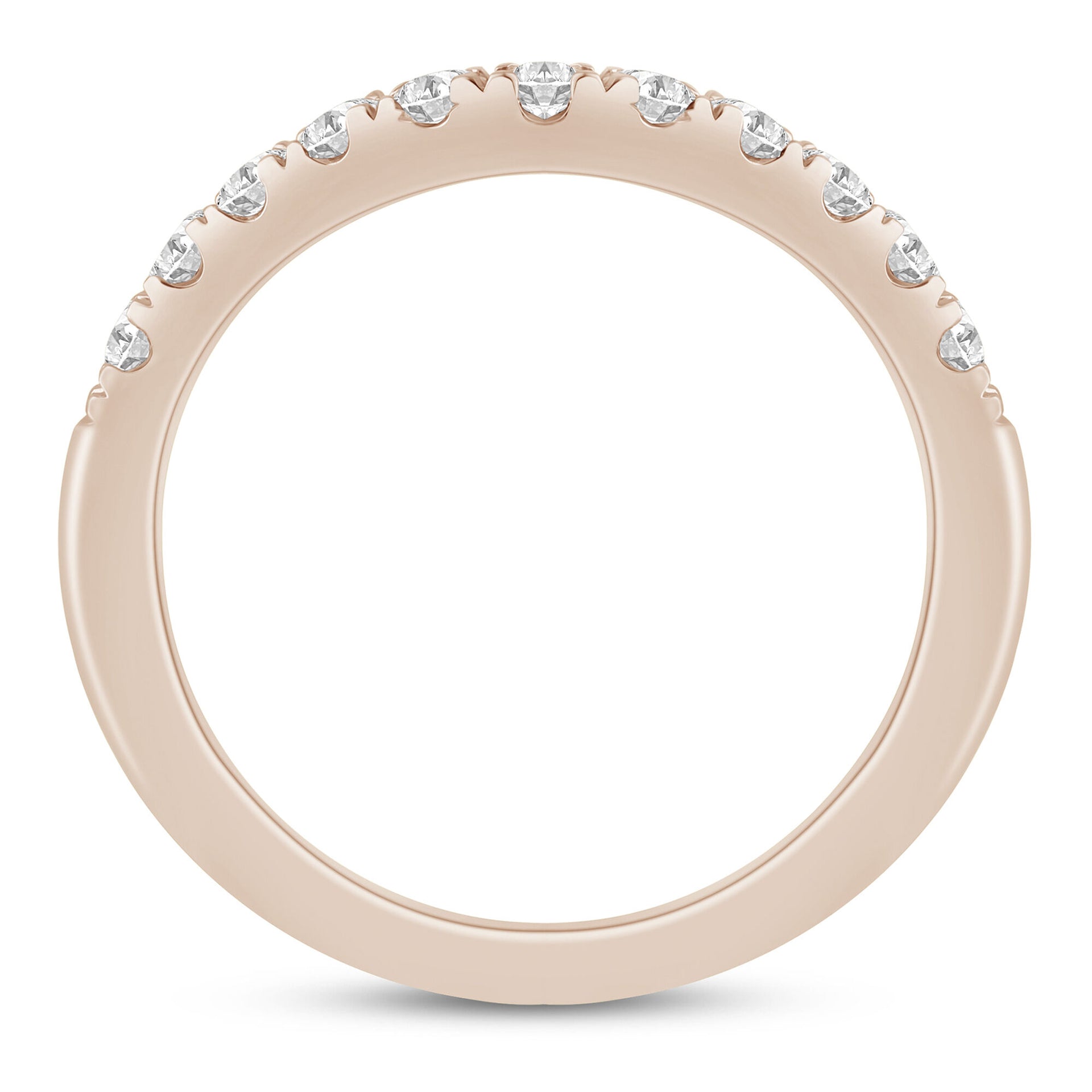 Diamond Contour Band in 14K Rose Gold (1/2 ct. tw.)