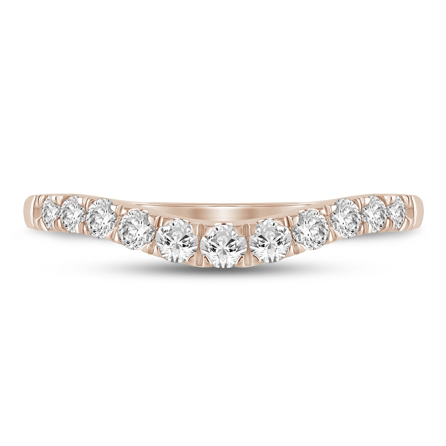 Diamond Contour Band in 14K Rose Gold (1/2 ct. tw.)