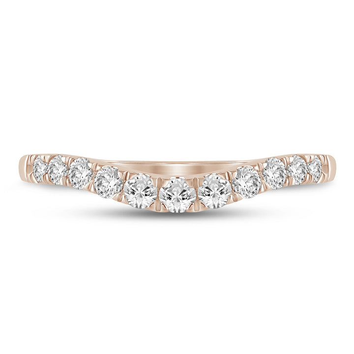 Diamond Contour Band in 14K Rose Gold (1/2 ct. tw.)