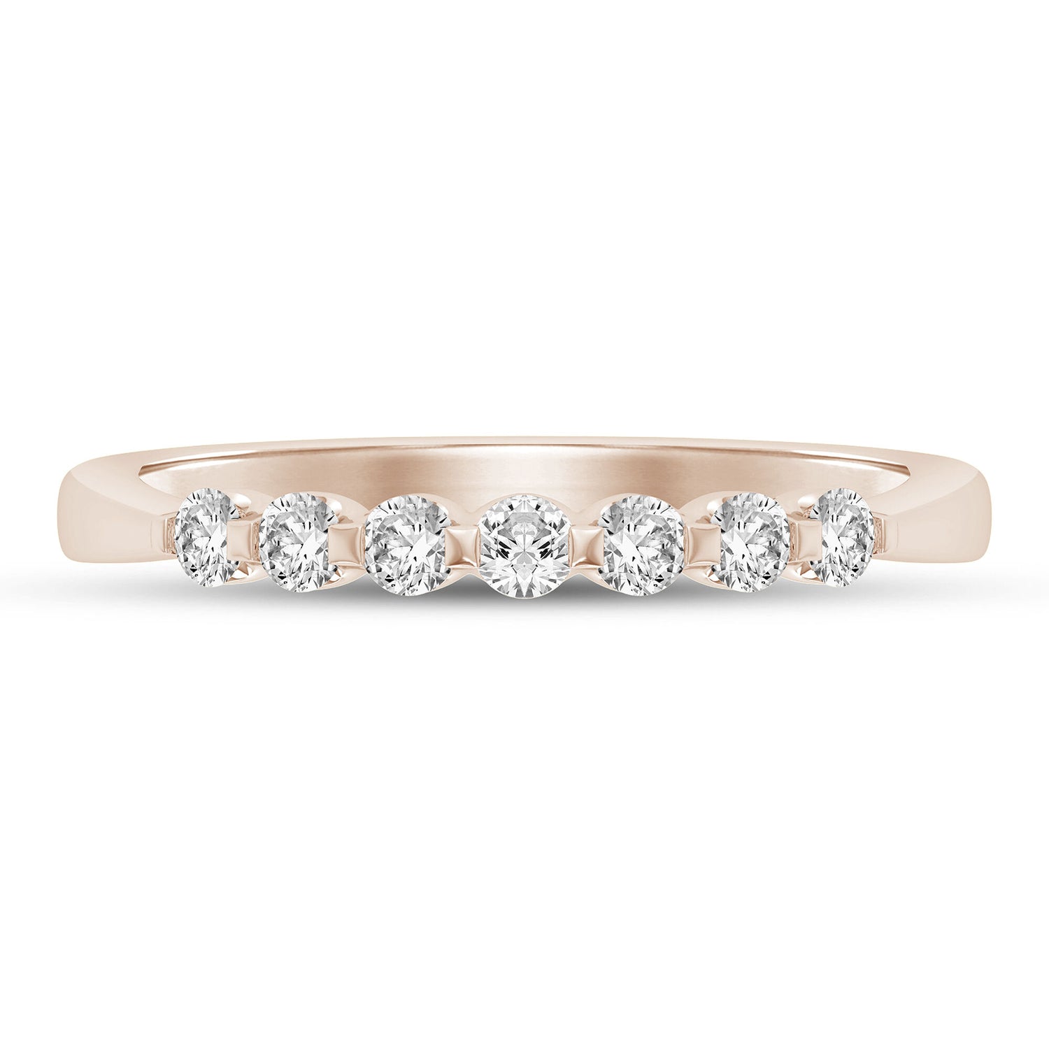 Diamond Anniversary Band in 14K Rose Gold (1/4 ct. tw.)