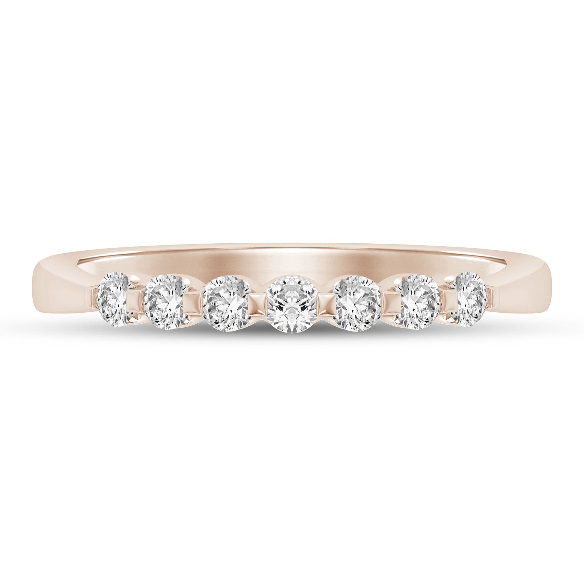 Diamond Anniversary Band in 14K Rose Gold (1/4 ct. tw.)