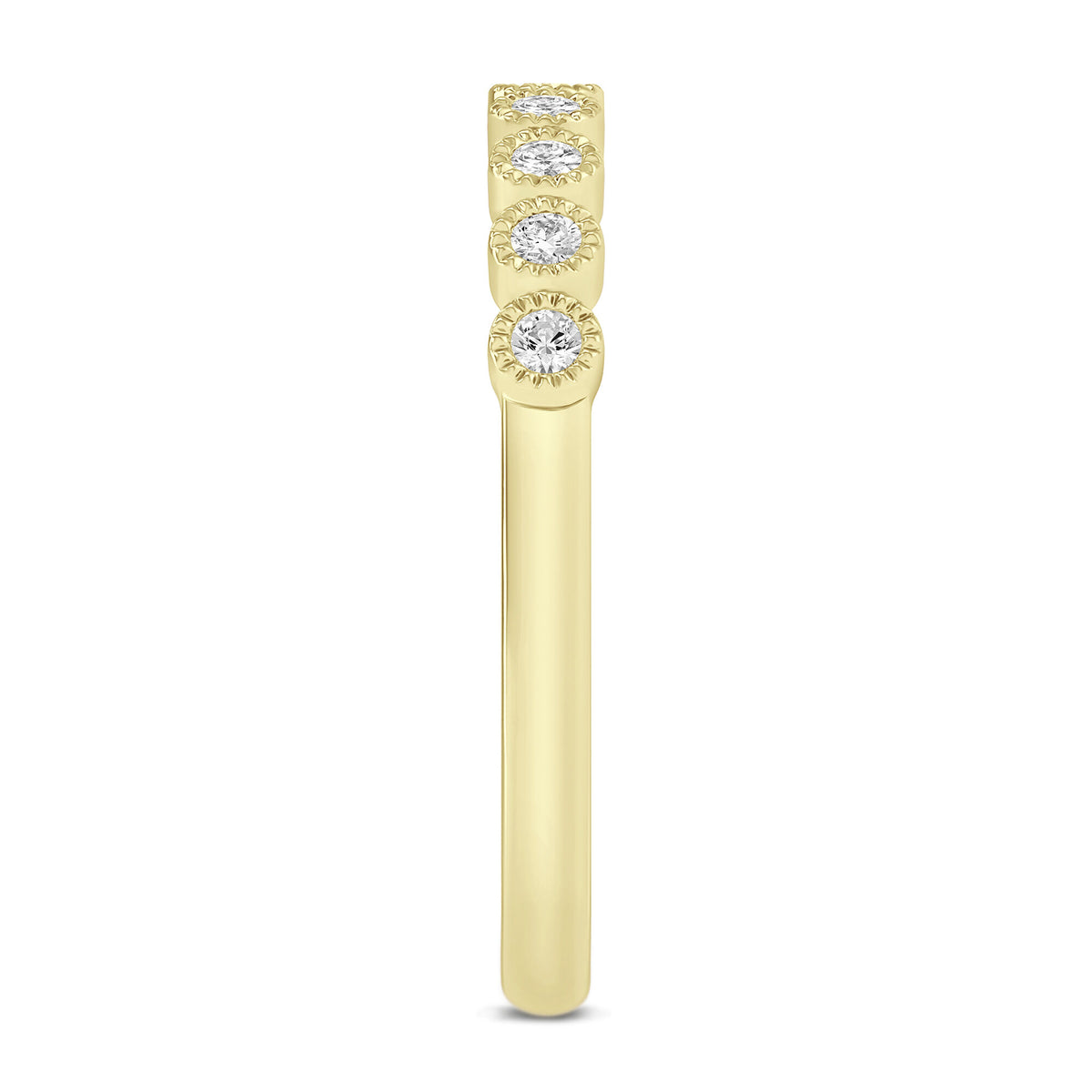 Diamond Anniversary Band in 10K Yellow Gold (1/10 ct. tw.)