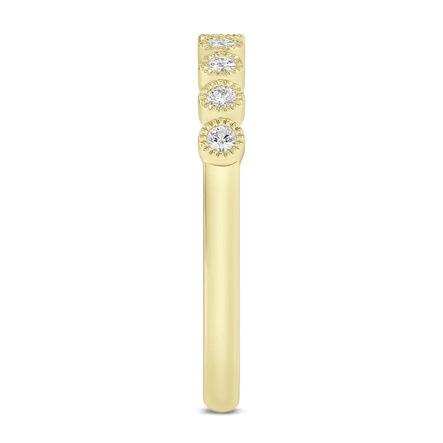 Diamond Anniversary Band in 10K Yellow Gold (1/10 ct. tw.)