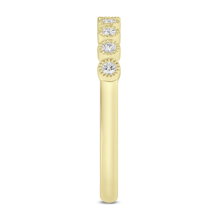 Diamond Anniversary Band in 10K Yellow Gold (1/10 ct. tw.)