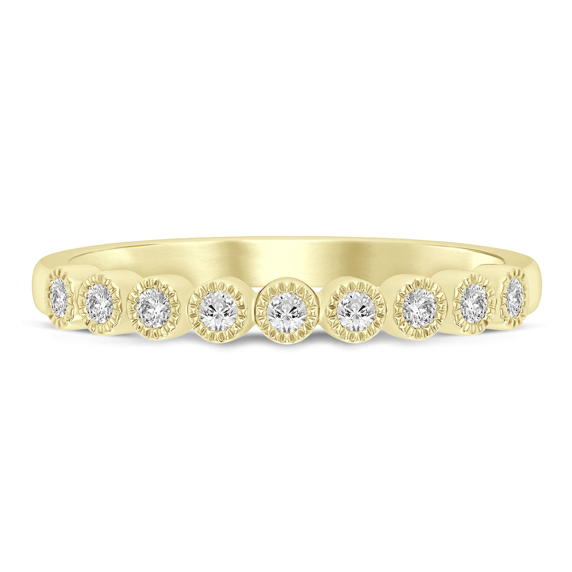Diamond Anniversary Band in 10K Yellow Gold (1/10 ct. tw.)