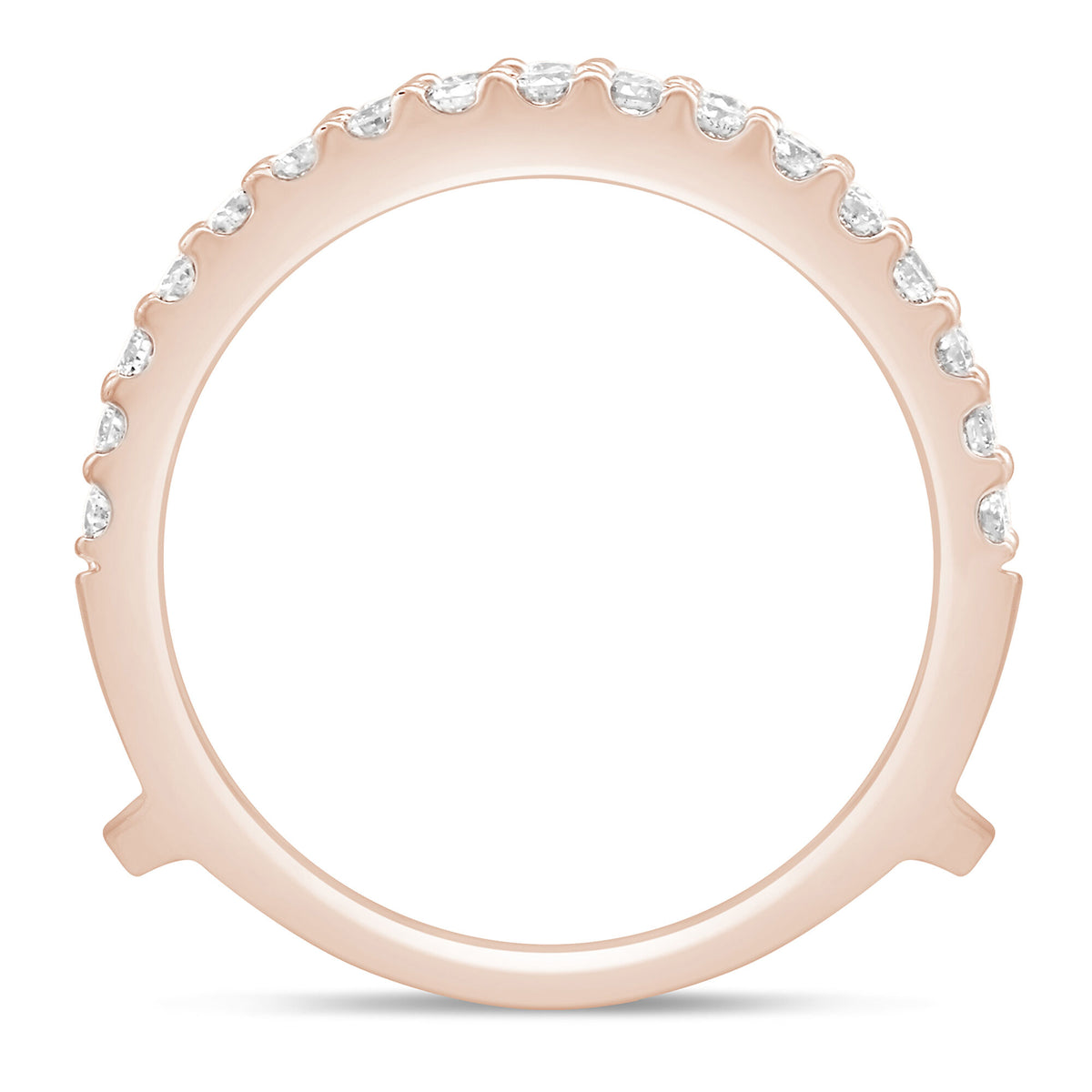 Diamond Chevron Insert in 14K Rose Gold (1/2 ct. tw.)