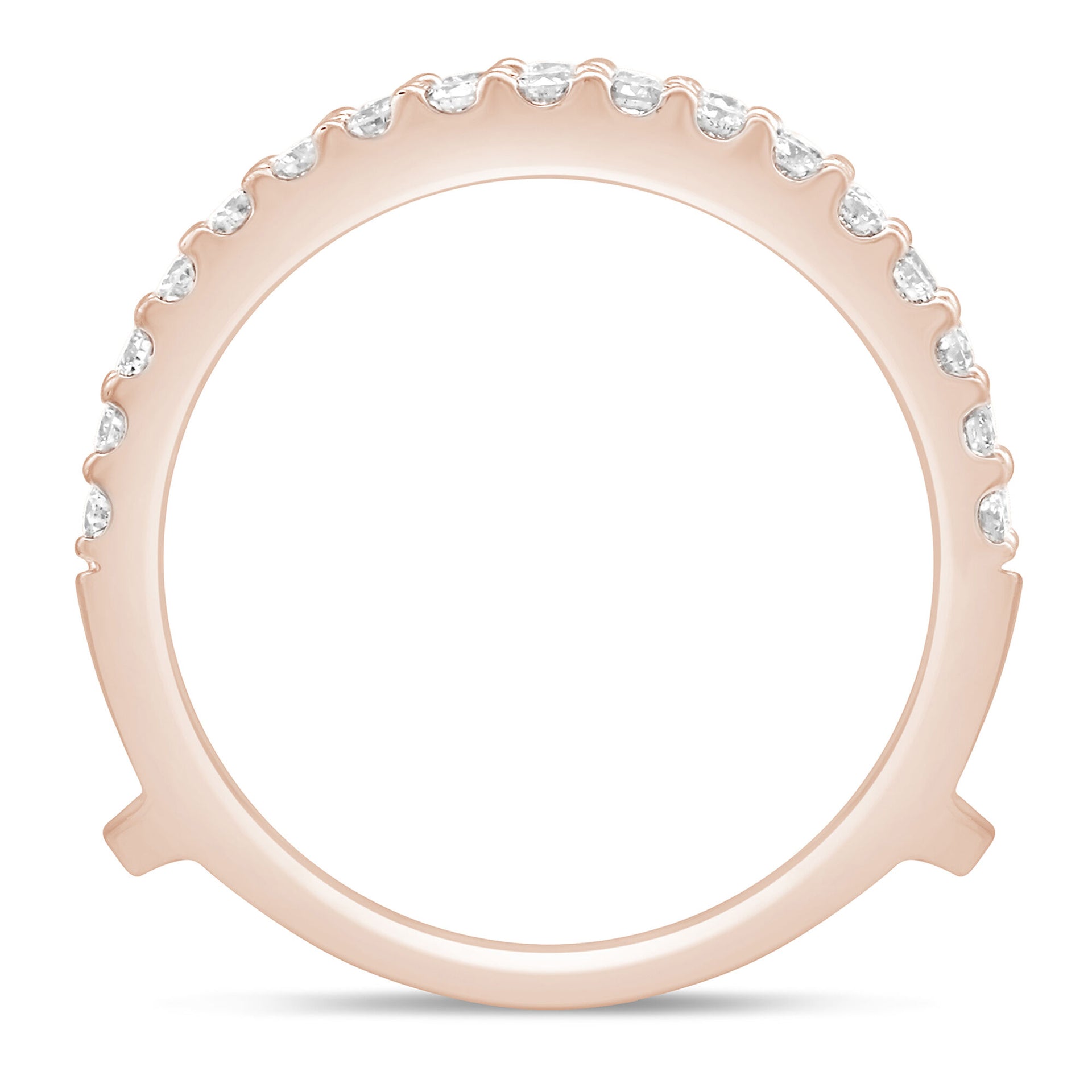 Diamond Chevron Insert in 14K Rose Gold (1/2 ct. tw.)