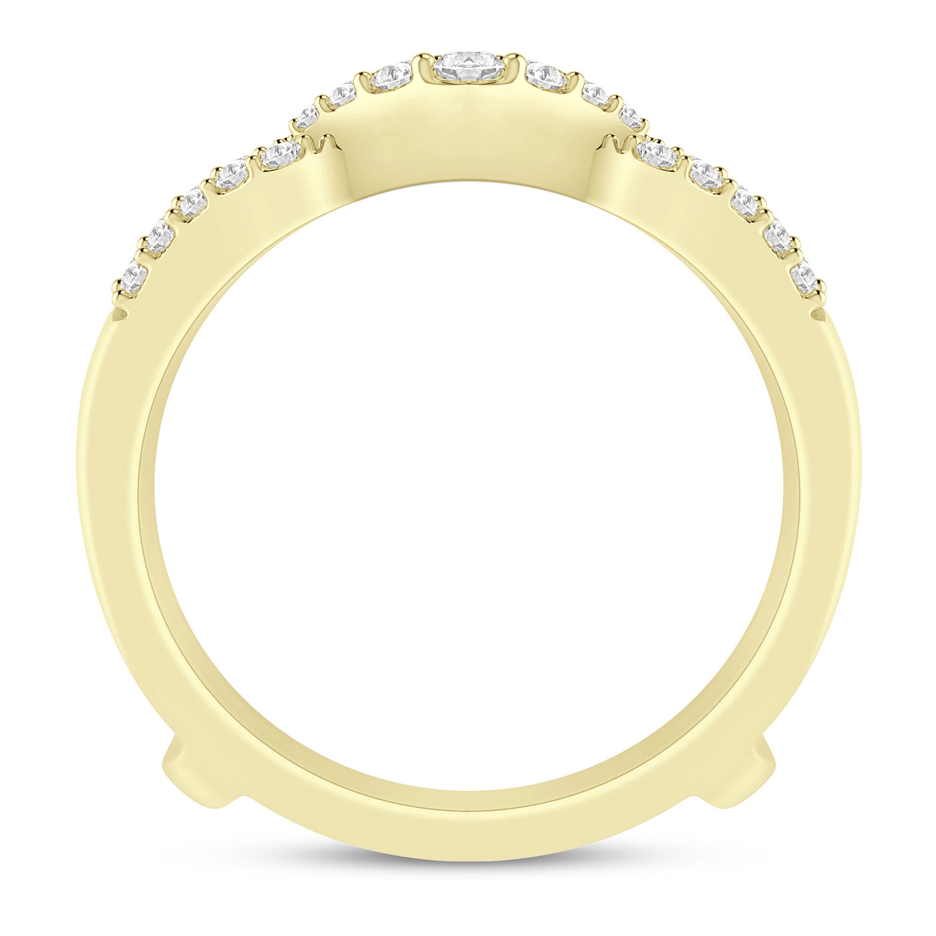 Diamond Insert in 10K Yellow Gold (1/4 ct. tw.)