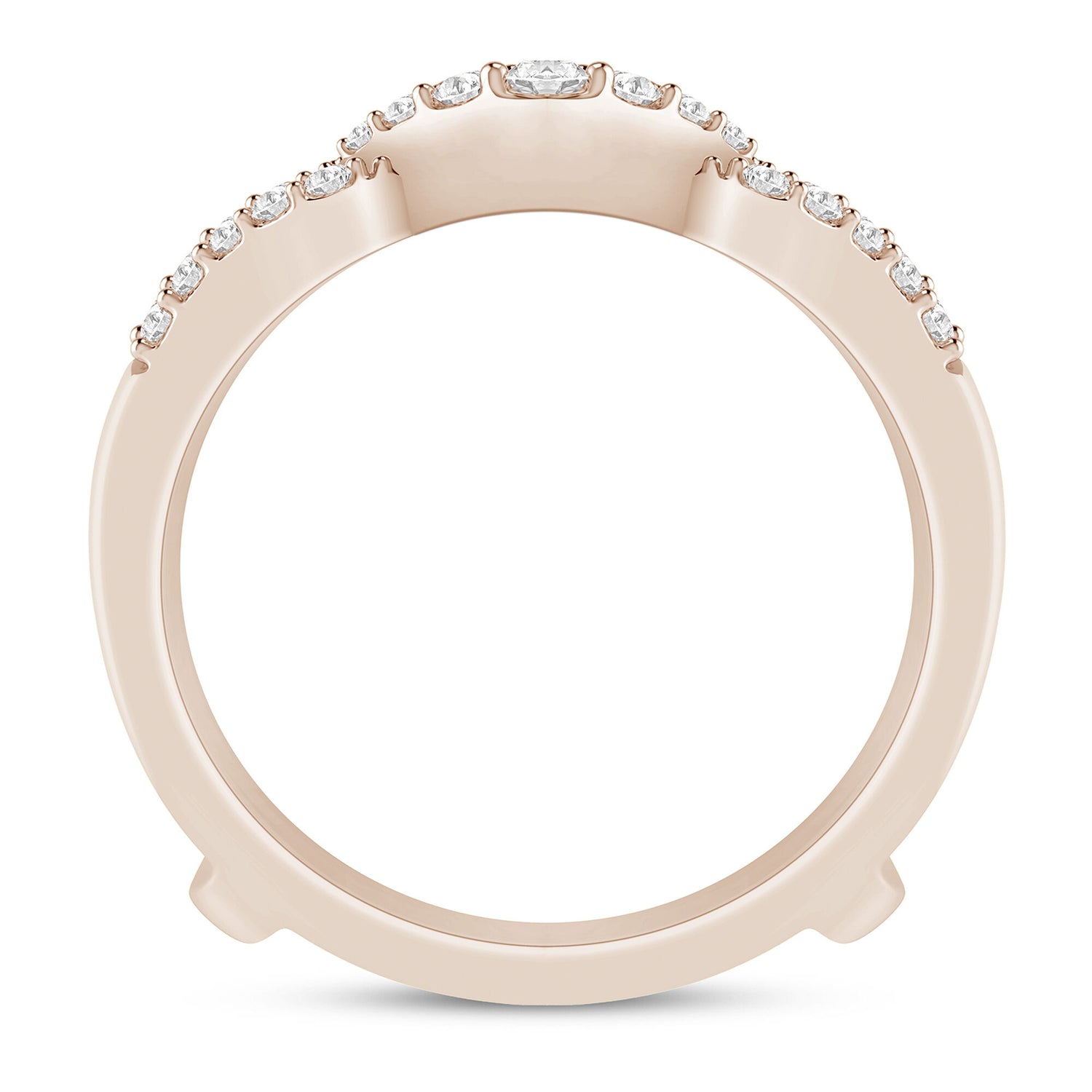 Diamond Insert in 10K Rose Gold (1/4 ct. tw.)