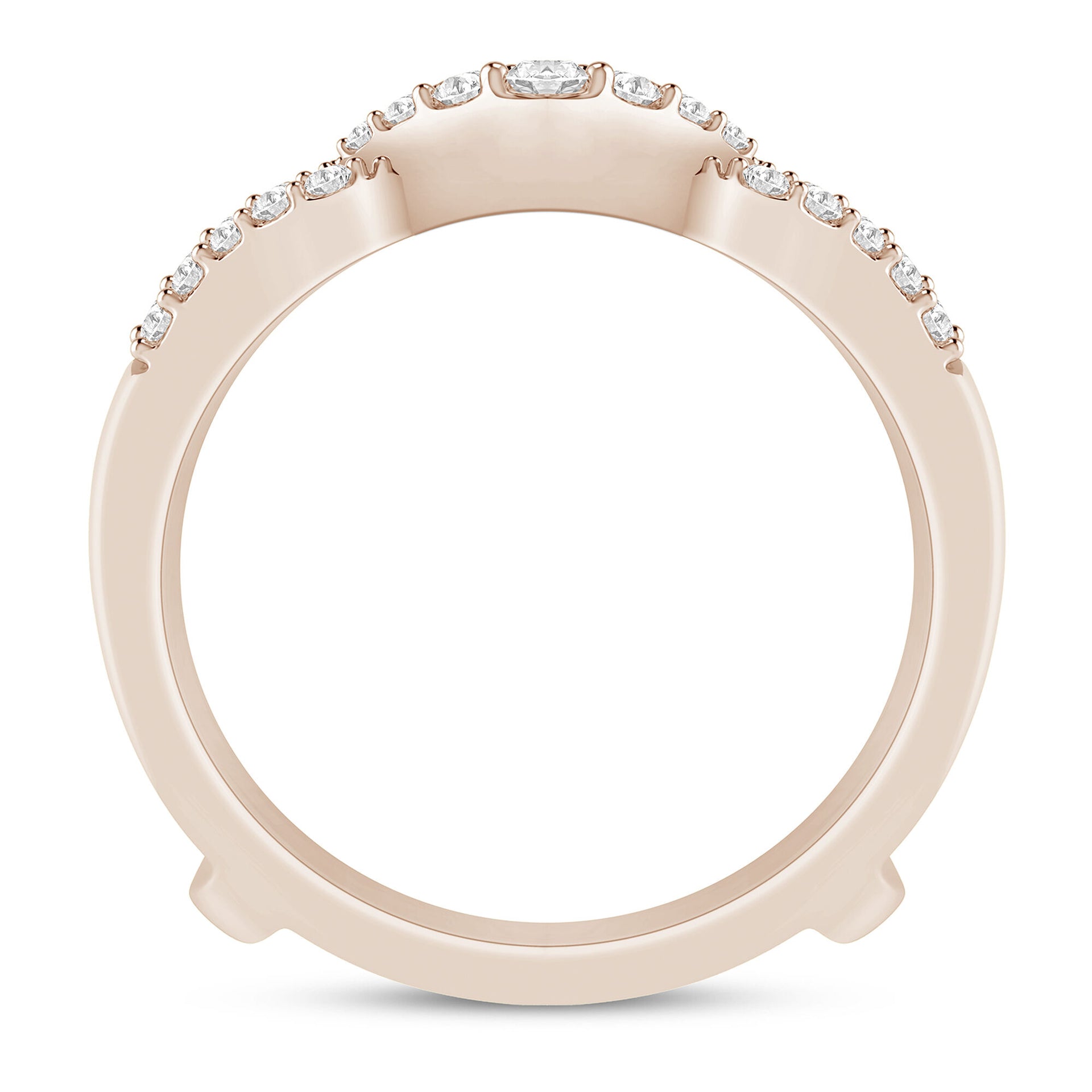 Diamond Insert in 10K Rose Gold (1/4 ct. tw.)