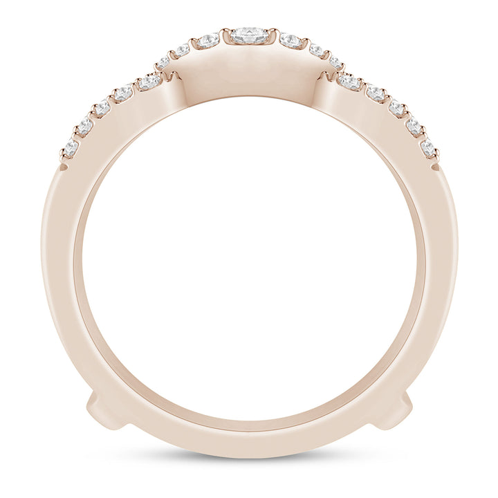 Diamond Insert in 10K Rose Gold (1/4 ct. tw.)