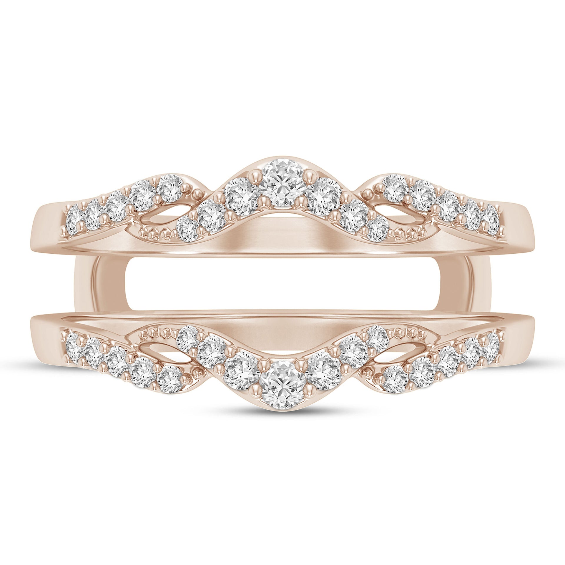 Diamond Insert in 10K Rose Gold (1/4 ct. tw.)
