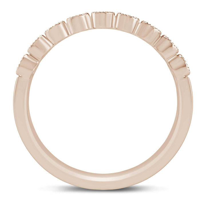 Diamond Anniversary Band in 10K Rose Gold (1/10 ct. tw.)