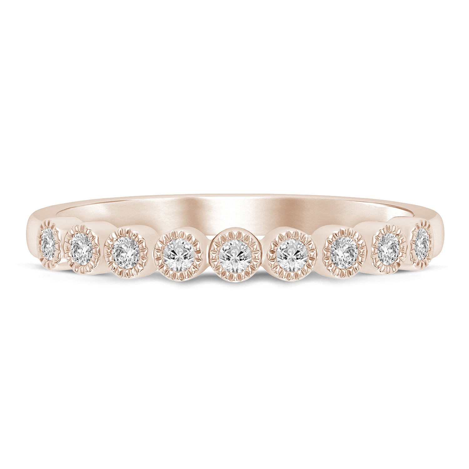 Diamond Anniversary Band in 10K Rose Gold (1/10 ct. tw.)