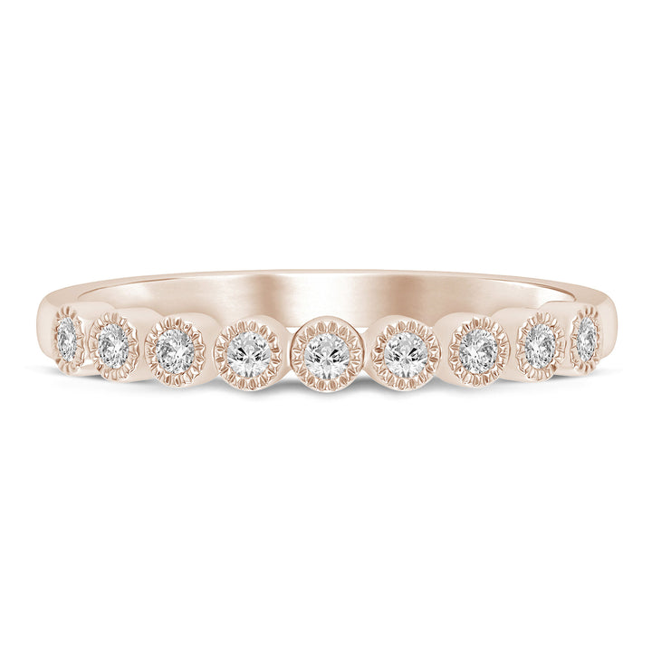 Diamond Anniversary Band in 10K Rose Gold (1/10 ct. tw.)