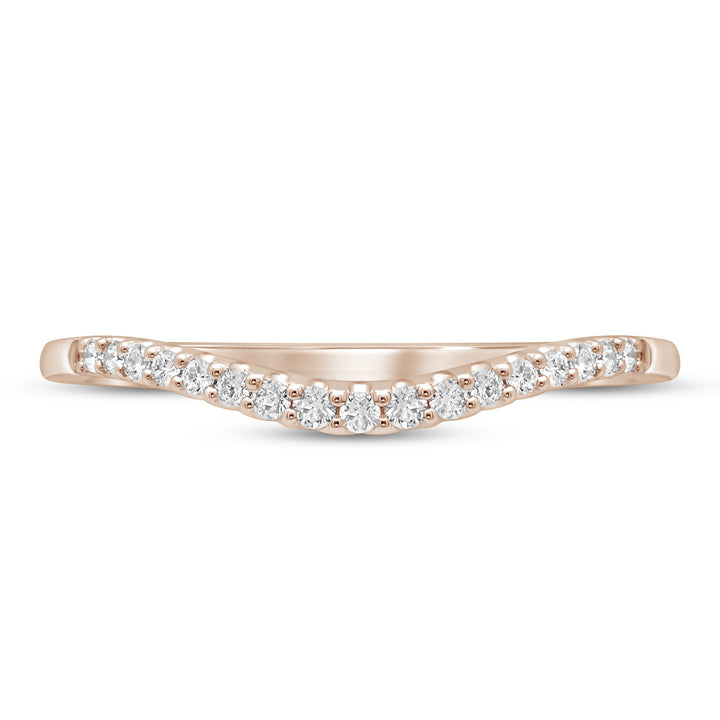 Diamond Contour Band in 14K Rose Gold (1/7 ct. tw.)